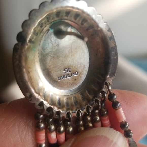 Turquoise,  lapis...earrings - Picture 7 of 8